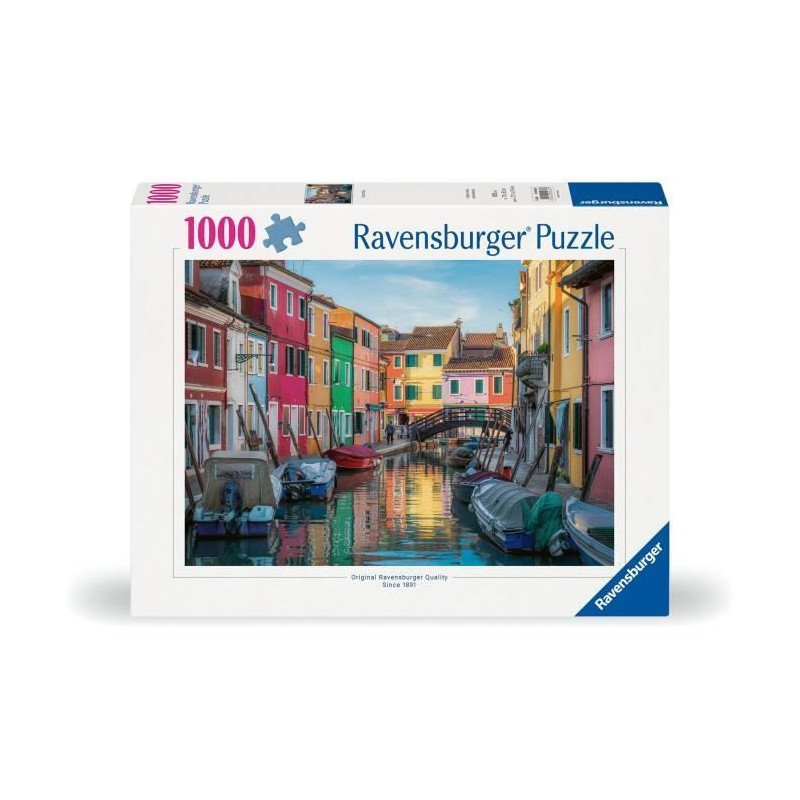 Ravensburger - Puzzle 1000 pieces-Burano, Italie - Adultes & enfants des 14 ans - Puzzle de qualité supérieure - 12000623