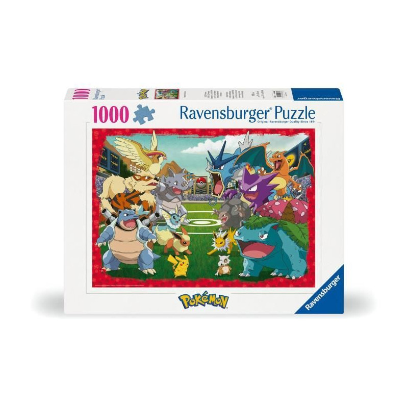 Ravensburger-Puzzle 1000 pieces-L'affrontement des Pokémon-Adultes & enfants dés 14 ans-Puzzle de qualité supérieure-1200062