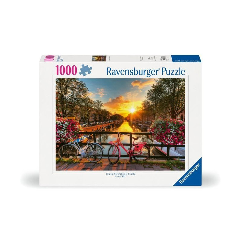 Ravensburger - Puzzle 1000 pieces - Vélos a Amsterdam - Adultes & enfants des 14 ans - Puzzle de qualité supérieure - 1200066