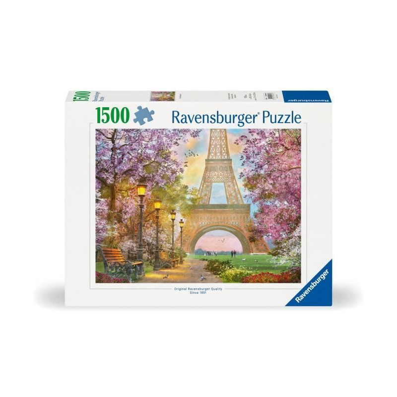 Ravensburger - Puzzle 1500 pieces - Amour a Paris - Adultes & enfants des 14 ans - Puzzle de qualité supérieure 80x60cm - 1200