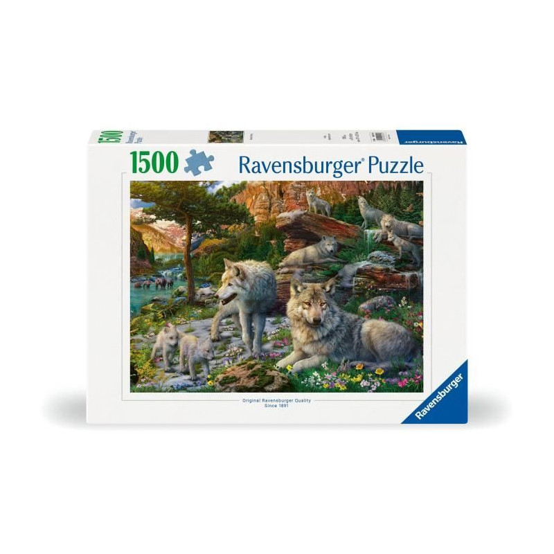 Ravensburger-Puzzle 1500 pieces-Loups au printemps-Adultes & enfants des 14 ans-Puzzle de qualité supérieure 80x60cm-12000719