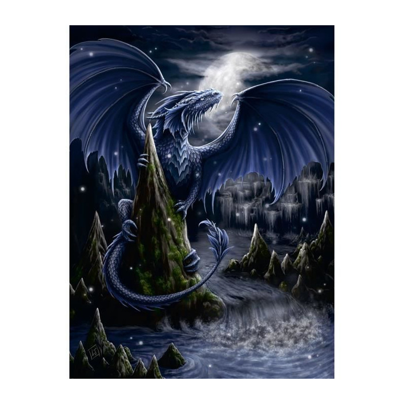 Ravensburger - Puzzle 1500 pieces - Le dragon bleu - Adultes & enfants des 14 ans - Puzzle de qualité supérieure 80x60cm -1200