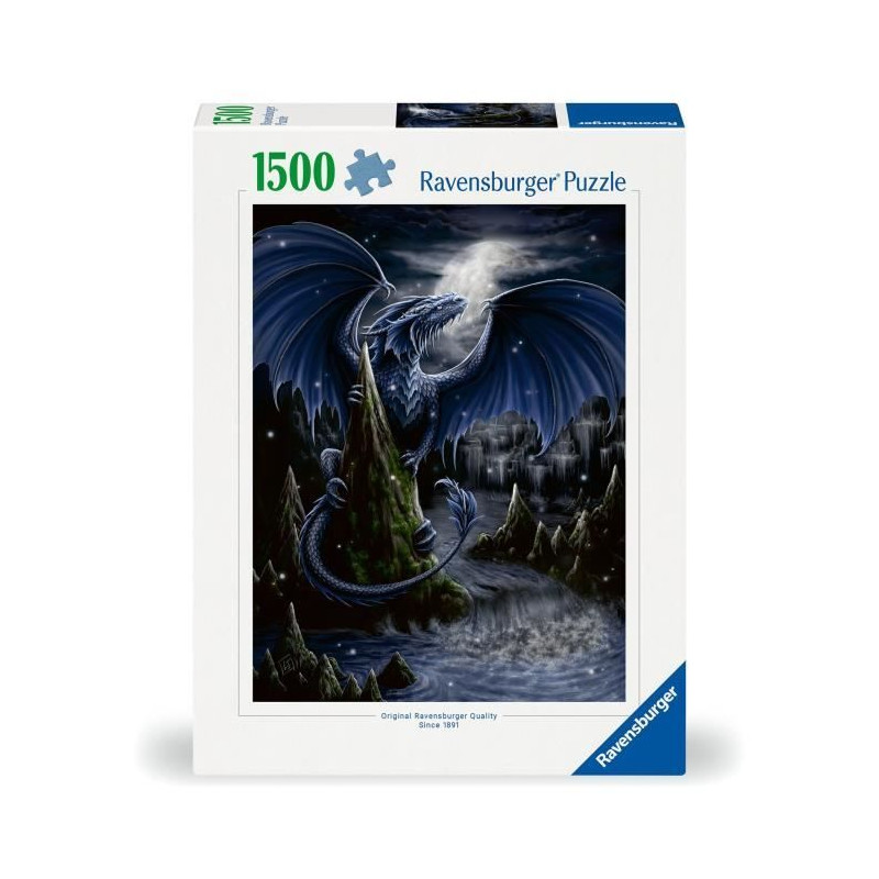 Ravensburger - Puzzle 1500 pieces - Le dragon bleu - Adultes & enfants des 14 ans - Puzzle de qualité supérieure 80x60cm -1200