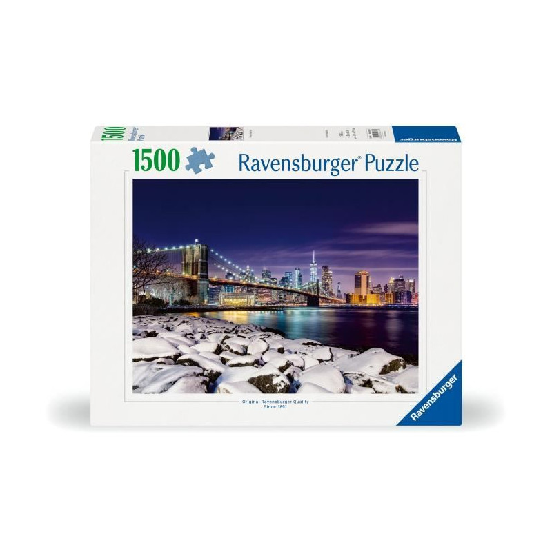 Ravensburger-Puzzle 1500 pieces-New York en hiver-Adultes & enfants des 14 ans-Puzzle de qualité supérieure 80x60cm-12000734