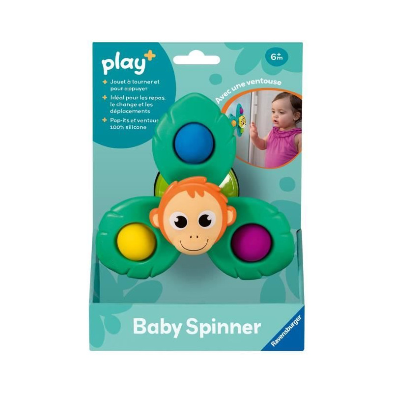 Ravensburger -PLAY + - Baby Spinner orang outan - Des 6 mois - version française - 34011