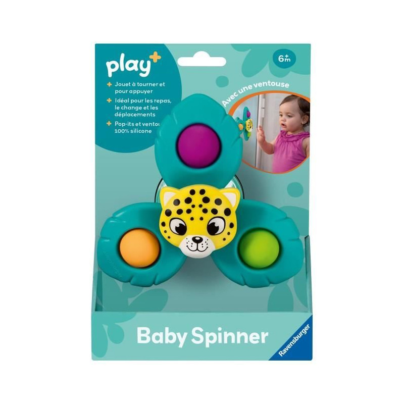 Ravensburger -PLAY + - Baby Spinner léopard - Des 6 mois - version française - 34012