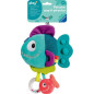 Ravensburger -PLAY + - Peluche pop-it piranha bleu - Des la naissance - version française - 34016