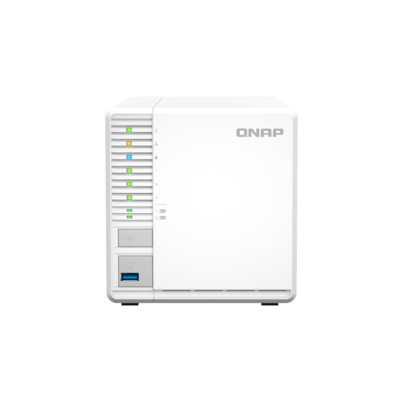 QNAP TS 364 NAS Tower Intel® Celeron® N5095 8 Go QNAP Turbo System Blanc