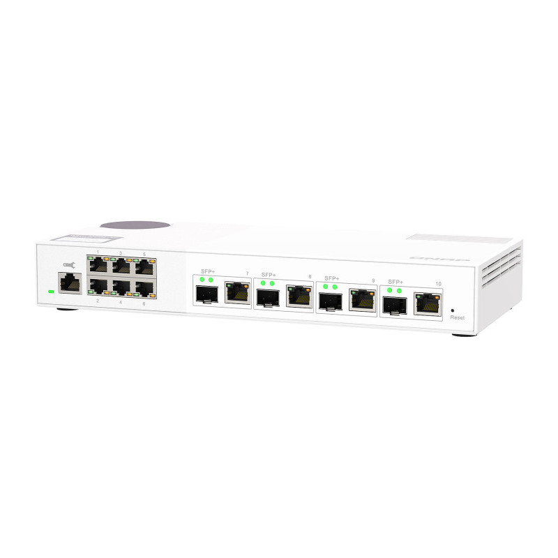 QNAP QSW M2106 4C commutateur réseau Géré L2 2.5G Ethernet (100 1000 2500) Blanc