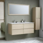 Ensemble TIMBER, set de salle de bain 120, vanity+vasque+miroir & colonne