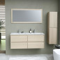 Ensemble TIMBER, set de salle de bain 120, vanity+vasque+miroir & colonne