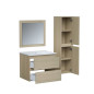 Ensemble TIMBER, set de salle de bain 60, vanity+vasque+miroir & colonne