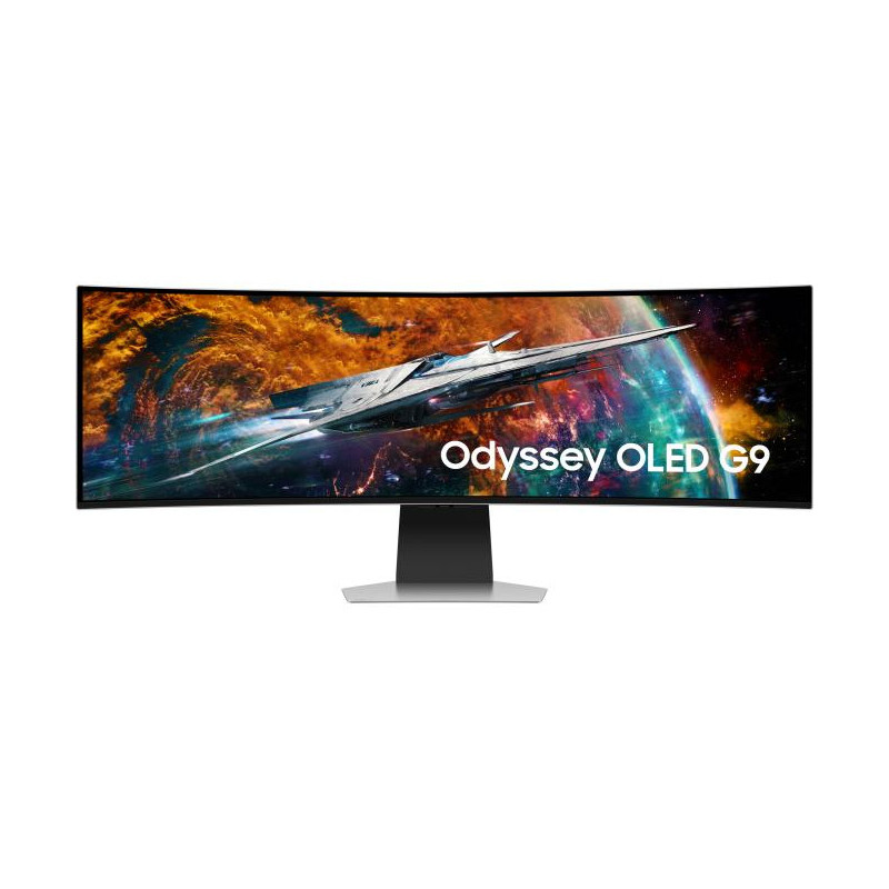 Samsung G95SC écran plat de PC 124,5 cm (49") 5120 x 1440 pixels Dual QHD OLED Argent