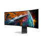 Samsung G95SC écran plat de PC 124,5 cm (49") 5120 x 1440 pixels Dual QHD OLED Argent