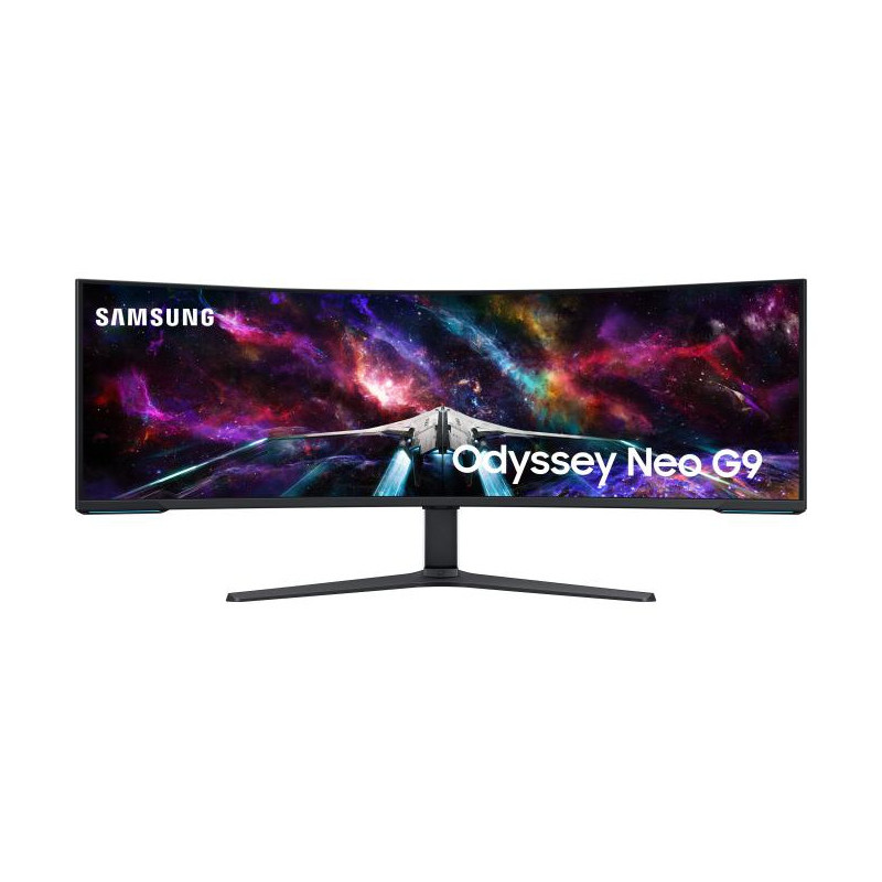 Samsung G95NC LED display 144,8 cm (57") 7680 x 2160 pixels Dual UHD Noir, Blanc