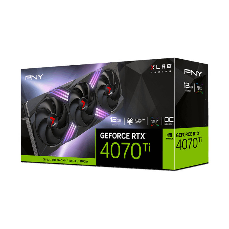 PNY GEFORCE RTX 4070 Ti 12GB XLR8 Gaming VERTO Overclocked Edition DLSS 3