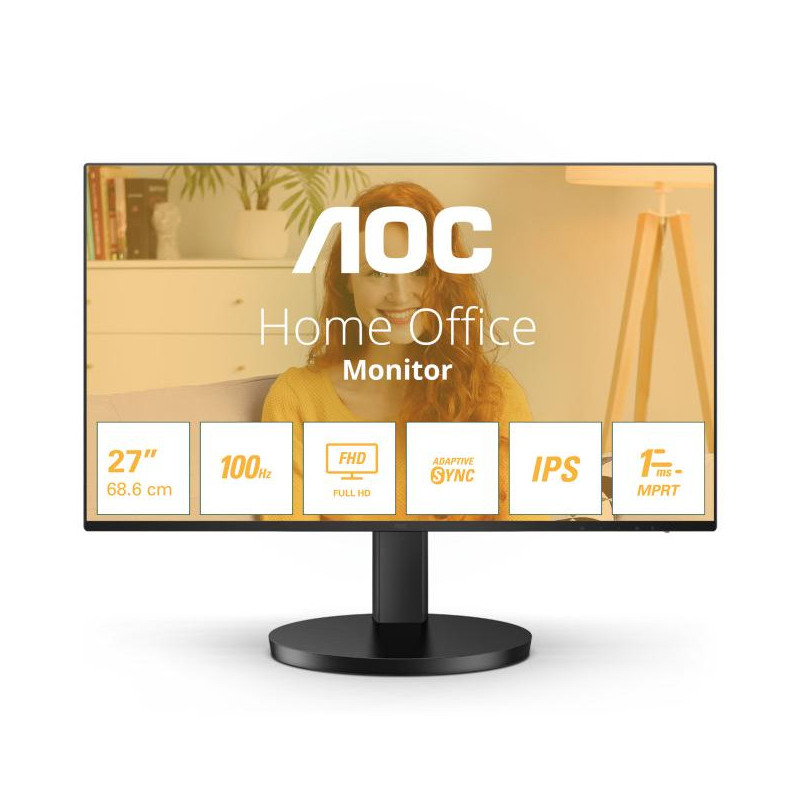 AOC B3 27B3HA2 LED display 68,6 cm (27") 1920 x 1080 pixels Full HD Noir