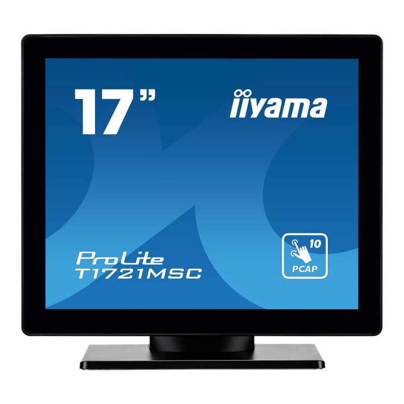 iiyama ProLite T1721MSC B2 écran plat de PC 43,2 cm (17") 1280 x 1024 pixels SXGA LED Écran tactile Dessus de table Noir