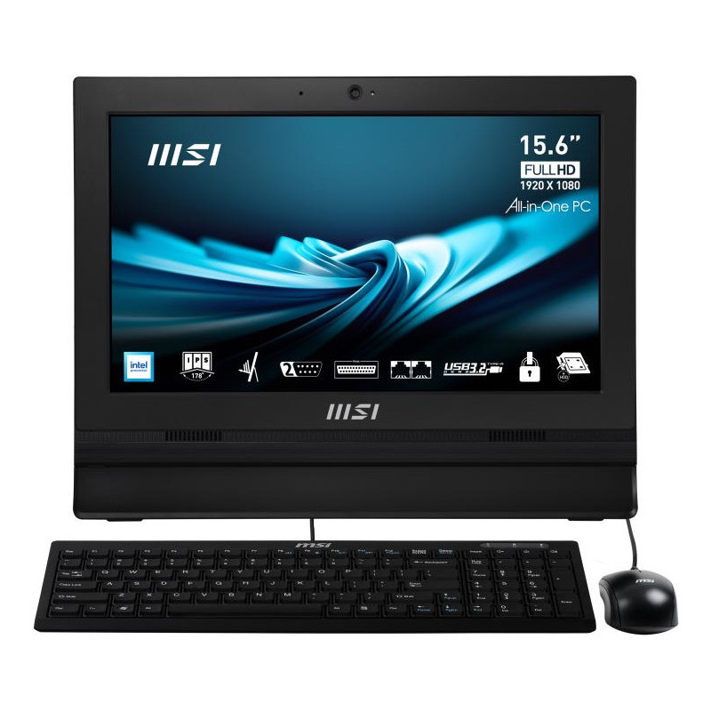 MSI Pro AP162T ADL 025XFR Intel® N N100 39,6 cm (15.6") 1920 x 1080 pixels Écran tactile PC All in One 4 Go DDR4 SDRAM 256 Go S