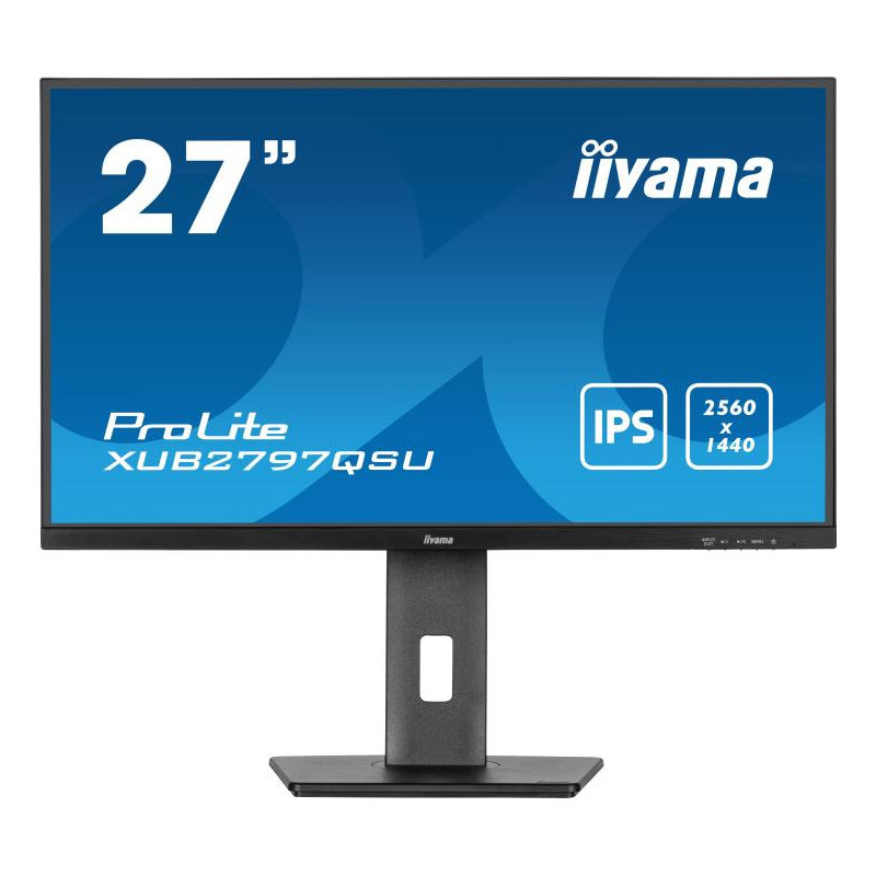 iiyama ProLite XUB2797QSU B1 écran plat de PC 68,6 cm (27") 2560 x 1440 pixels Wide Quad HD LED Noir