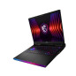 MSI Gaming Raider GE68 HX 14VIG 296FR Intel® Core? i9 i9 14900HX Ordinateur portable 40,6 cm (16") Quad HD+ 32 Go DDR5 SDRAM 2 