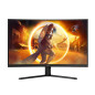 AOC G4 CQ32G4VE écran plat de PC 81,3 cm (32") 2560 x 1440 pixels Quad HD LCD Noir, Gris