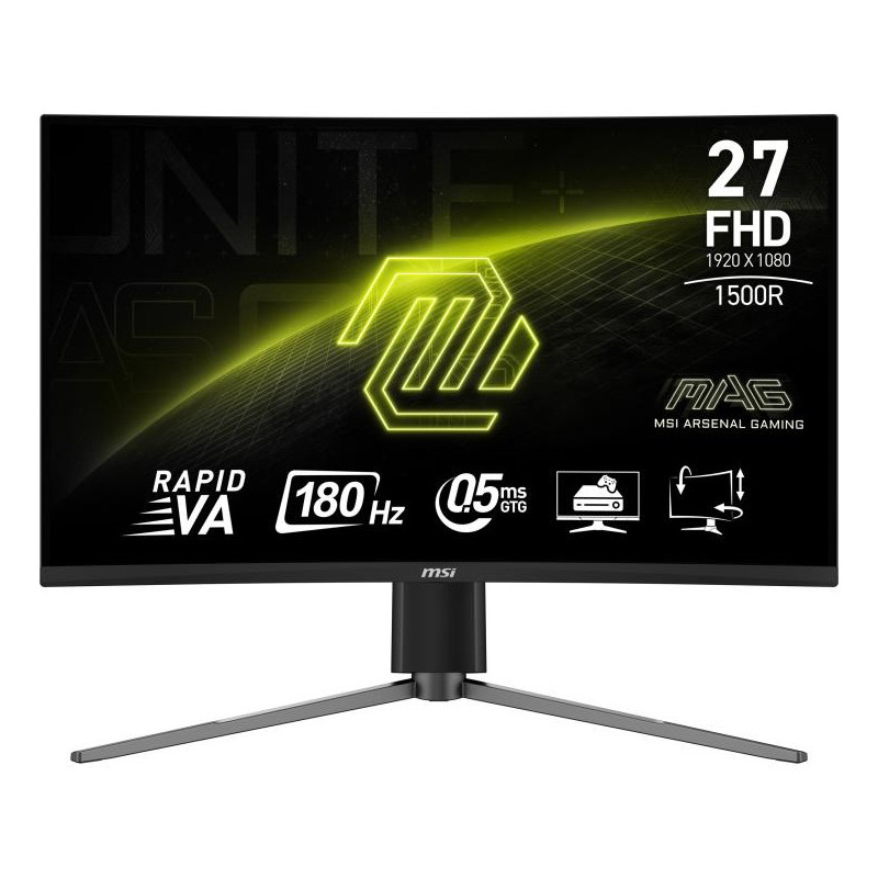 MSI MAG 27C6PF écran plat de PC 68,6 cm (27") 1920 x 1080 pixels Full HD Noir