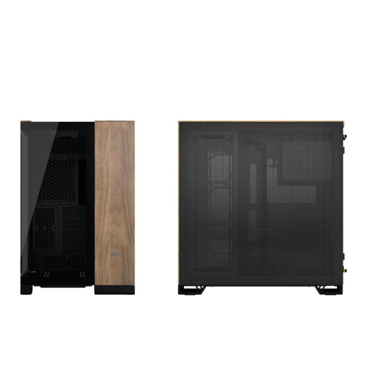 CORSAIR 6500X Mid Tower PC Case, Black Walnut