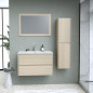 Ensemble TIMBER, set de salle de bain 80, vanity+vasque+miroir & colonne