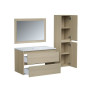 Ensemble TIMBER, set de salle de bain 80, vanity+vasque+miroir & colonne