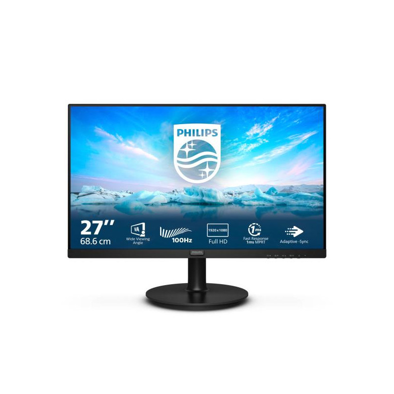 Philips V Line 271V8LAB 00 écran plat de PC 68,6 cm (27") 1920 x 1080 pixels Full HD LCD Noir