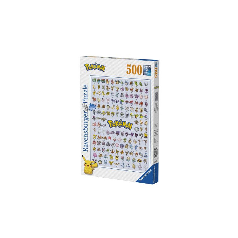 Puzzle 500 pièces Ravensburger Pokémon Pokédex première génération