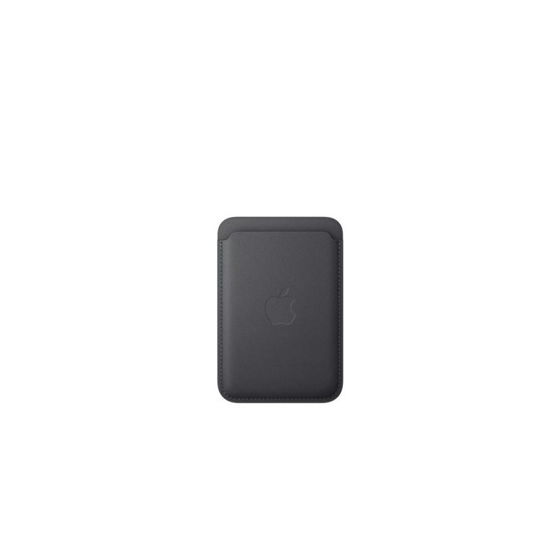 Porte cartes en tissage fin pour iPhone avec MagSafe Noir