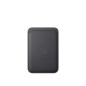 Porte cartes en tissage fin pour iPhone avec MagSafe Noir