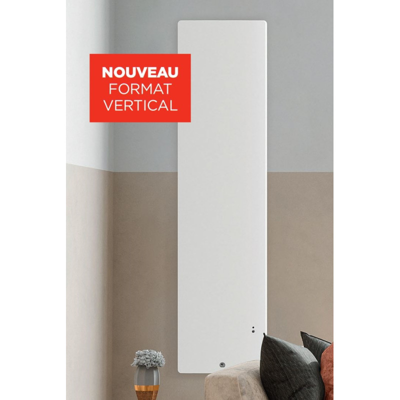 Radiateur électrique INGENIO 4 1500W vertical intelligent blanc mat THERMOR 429354