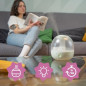 Badabulle Humidificateur d'Air Bubble - Assure Bon Taux d'Humidité - Veilleuse Intégrée - Buse 360° - Jusqu'a 16h d'Autonomi