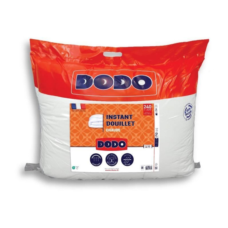 DODO - Couette - Instant douillet - 220 x 240 cm - 300g/m² - Blanc