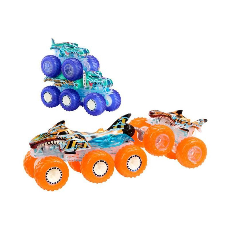 Hot Wheels-Gros Camion Monster Trucks Power Smashers-Coffret HYJ29