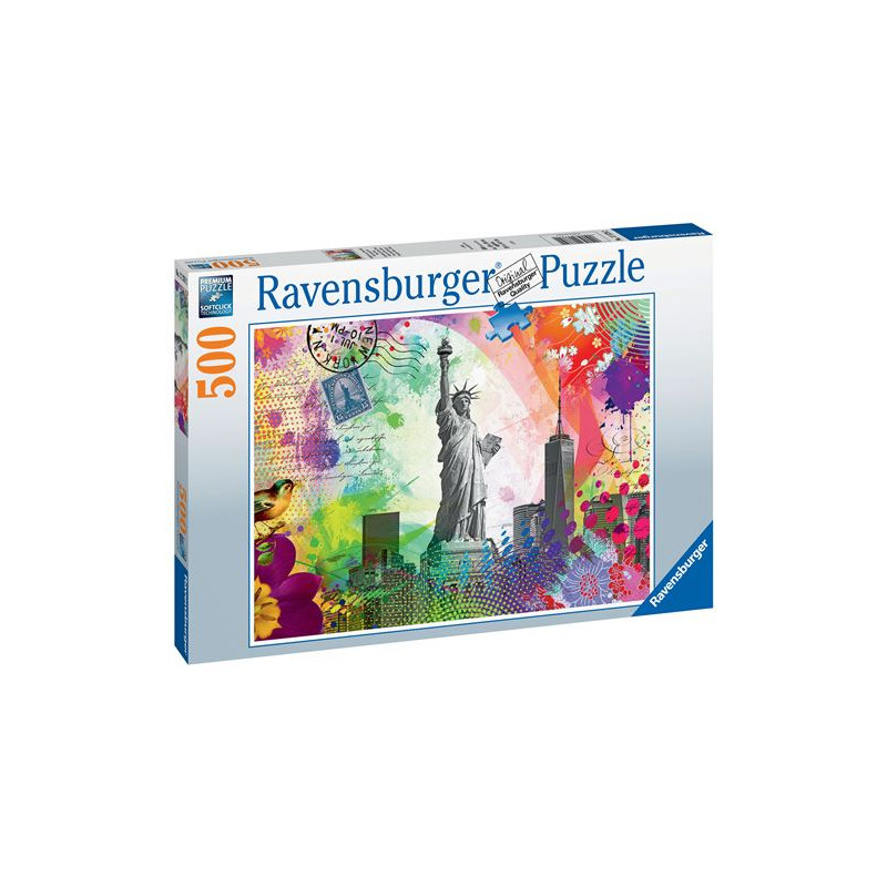 Puzzle 500 pièces Ravensburger Carte postale de New York