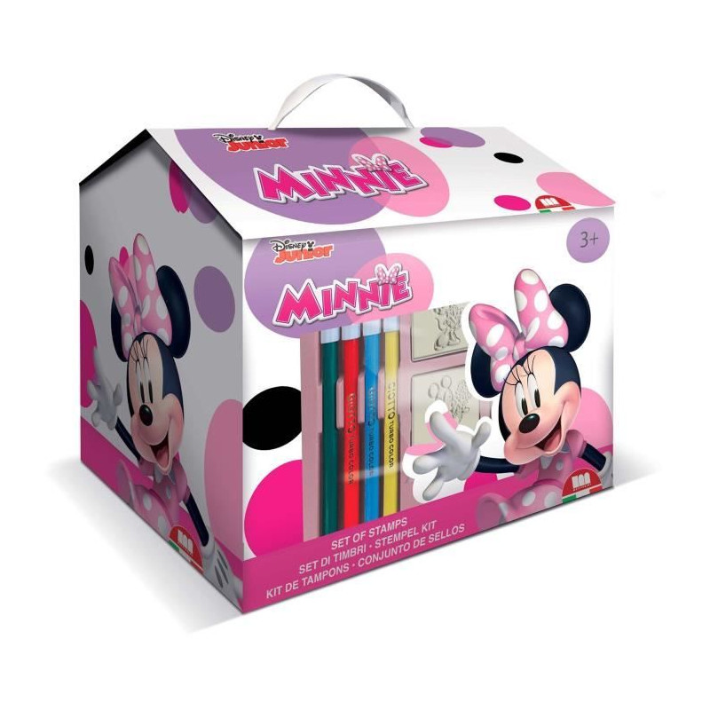 MINNIE Coffret maisonnette de timbres a dessiner