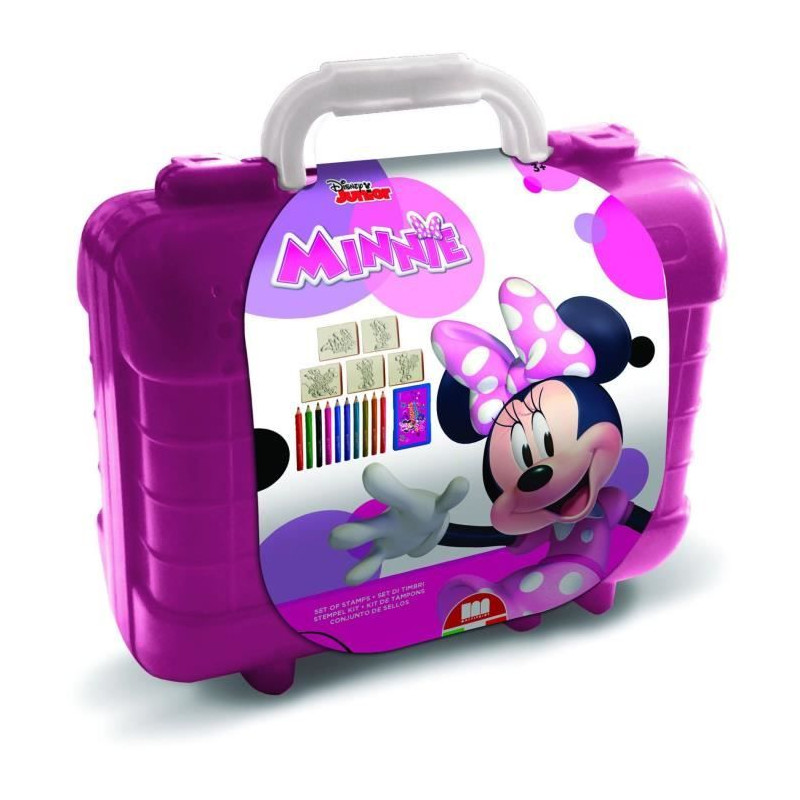 Travel Set - MULTIPRINT - 42866 - 5 tampons Minnie, 10 crayons