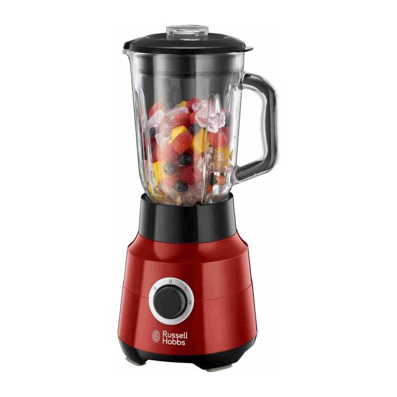 Blender - RUSSELL HOBBS - Compact Home 25290-56 - 400 W - Inox brossé - Bol verre 1 L - 2 vitesses + pulse