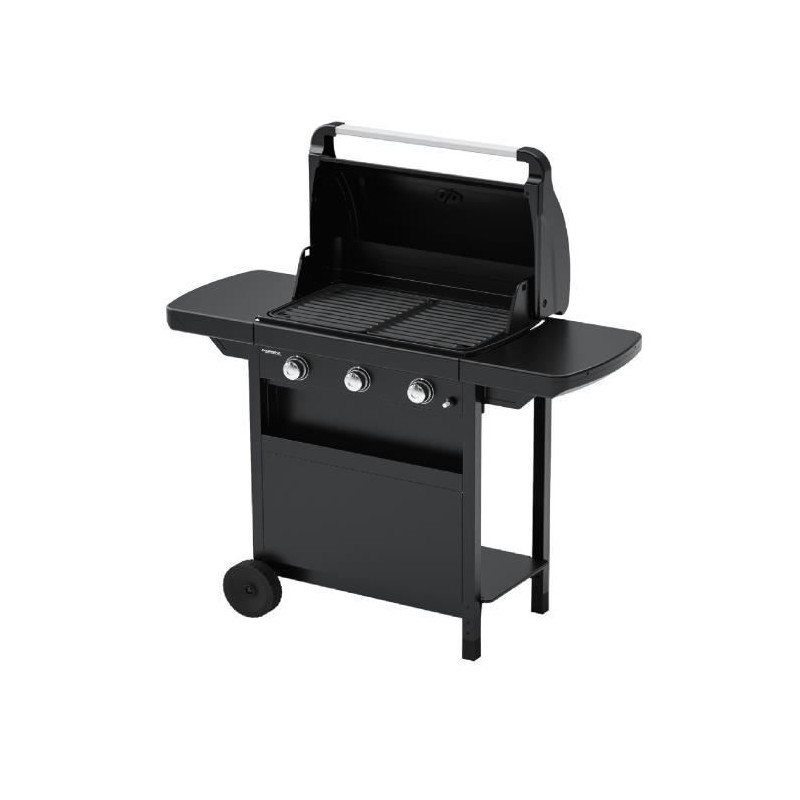 Barbecue gaz CLASS 3L COMPACT 3 brûleurs en acier - Surface de cuisson 60x35 cm - L 124 x P 55 x H 109 cm