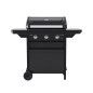 Barbecue gaz CLASS 3L COMPACT 3 brûleurs en acier - Surface de cuisson 60x35 cm - L 124 x P 55 x H 109 cm