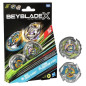 Beyblade X Dual Pack Bite Croc 3-60LF et Sting Unicorn 4-60P, 2 toupies de compétition a rotation droite, Des 8 ans