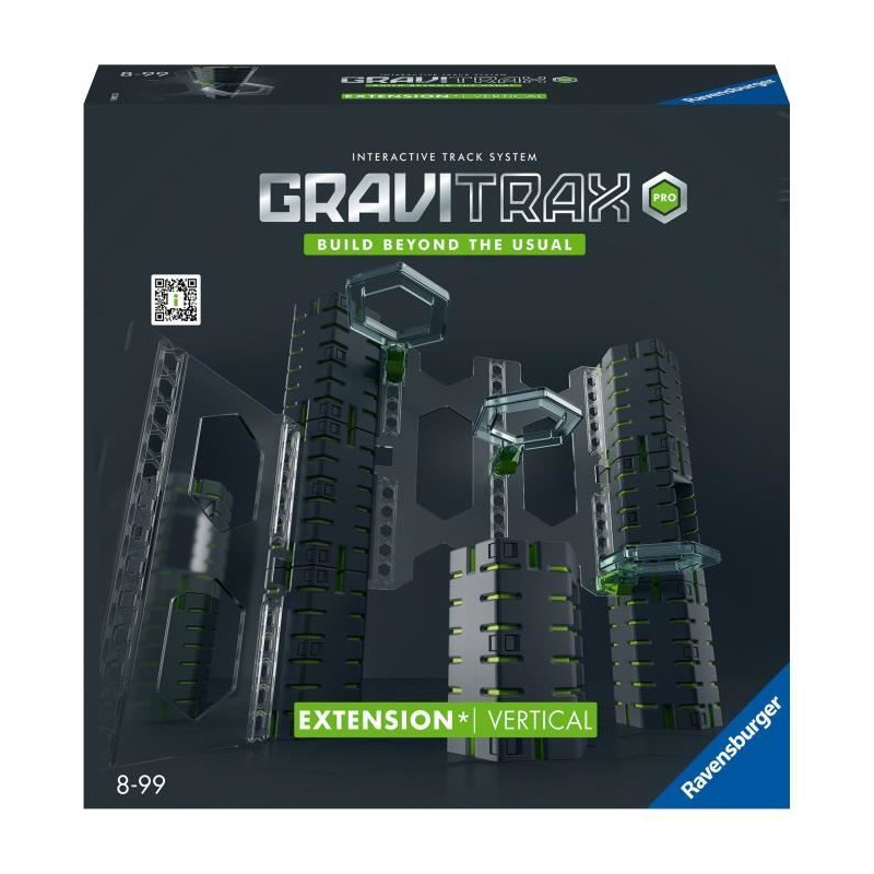 Ravensburger-GraviTrax PRO Set d'extension Vertical-33 pieces-Circuit de billes-Parcours de billes a construire-Des 8 ans-22427