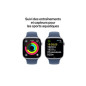 Apple watch Apple Watch Series 10 GPS 46mm Boîtier en Aluminium Argent avec Bracelet Sport Denim M L