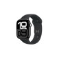 Apple watch Apple Watch Series 10 GPS 46mm Boîtier en Aluminium Noir de Jais avec Bracelet Sport Noir S M