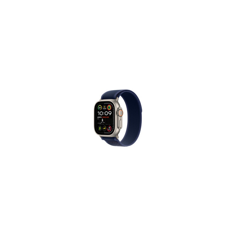 Apple watch Apple Watch Ultra 2 GPS + Cellular 49mm Boîtier en Titane Naturel avec Boucle Trail Bleu M L