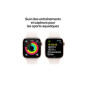 Apple watch Apple Watch Series 10 GPS 42mm Boîtier en Aluminium Rose Gold avec Bracelet Sport Rose Tendre M L